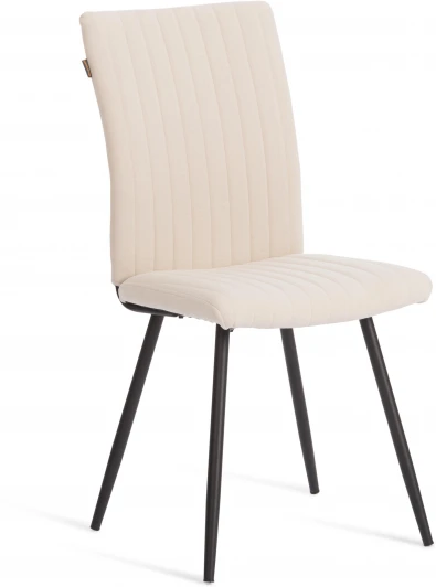 24609 Стул обеденный Monte Carlo Tetchair (Флок /Молочный,Черный) арт. 24609