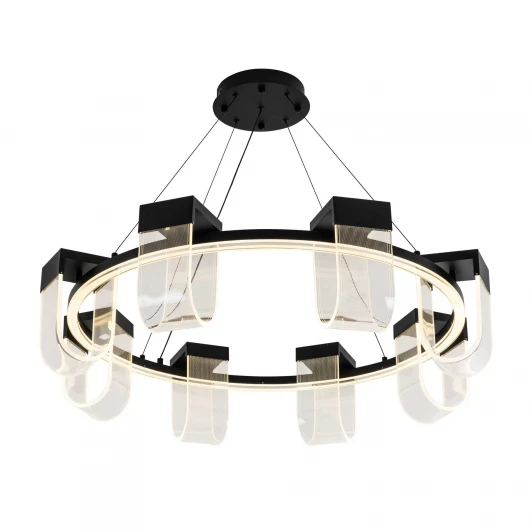 L7707-900 BK Подвесной светильник светодиодный с пультом с регулировкой цветовой температуры LED4U LED4U L7707-900 BK