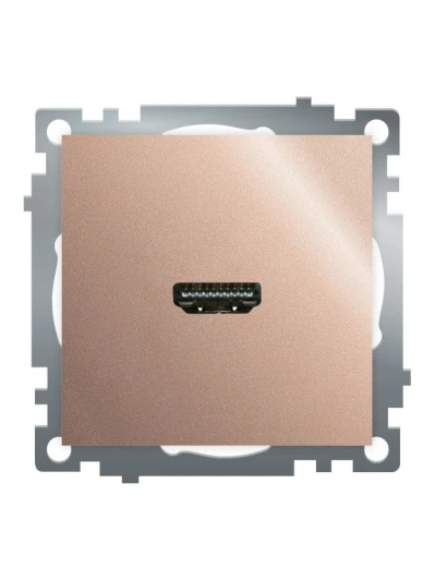 50063 Розетка HDMI (шампань) Stekker Катрин 50063