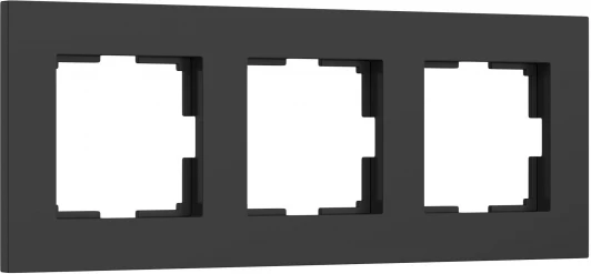 W0032908 Рамка на 3 поста (черный софт) Werkel W0032908 (a062801)