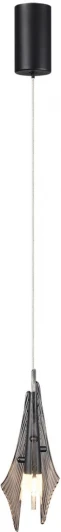 5442/6L Подвесной светильник Odeon Light Afalina 5442/6L черный/дымчатый/металл/стекло/акрил LED 6W 3000K (220V, на проводе)