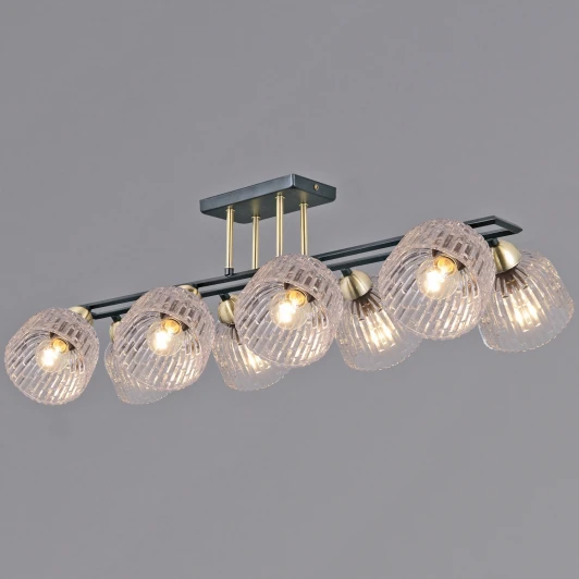 IL0794-8CSQ-25BKAB ELITE Потолочная люстра на штанге ILLUMICO IL0794-8CSQ-25BKAB ELITE