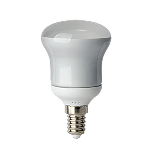 CFL-R 50 220-240V 9W E14 2700K картон Лампочка энергосберегающая груша белая E14 9W 2700K Volpe CFL-R 50 220-240V 9W E14 2700K