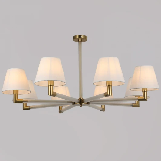 IL0501-8P-79 BRASS Потолочная люстра на штанге ILLUMICO IL0501-8P-79 BRASS (220V)