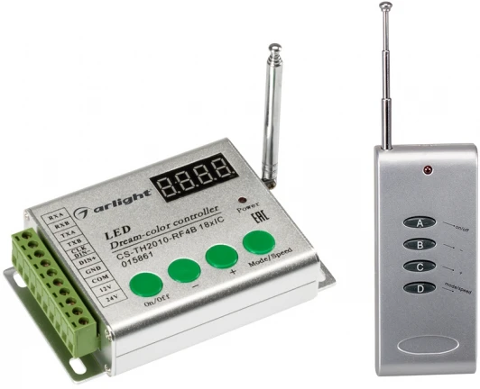 015861 Контроллер CS-TH2010-RF4B 18xIC (12-24V, ПДУ 4кн) 015861 Arlight