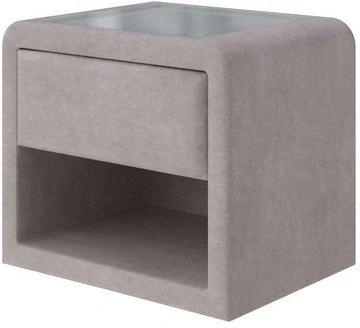 1909261 PROxSON Тумба Cube (Ткань: Велюр Лофти Бежевый) 52x41