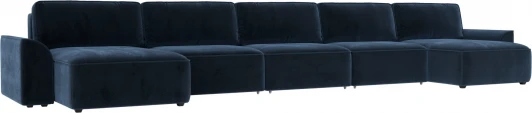 128331 Диван п-образный Лига-048 НПБ МегаЛонг Лига Диванов (Велюр) арт.128331