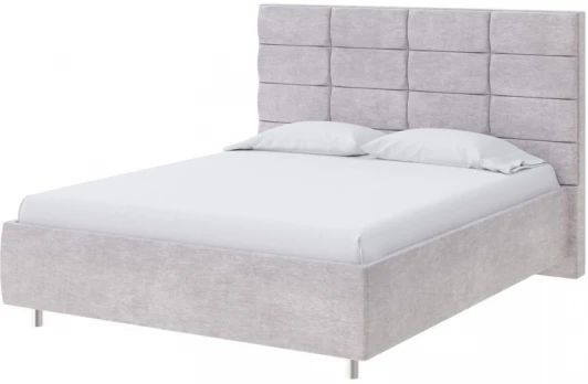 1910073 PROxSON Кровать Shapy без основания (Ткань: Велюр Лофти Серый) 80x190