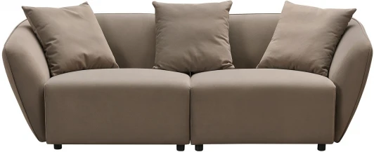 SF024-3BEIGE 5100-5 Диван ESF ROCKS SF024 (3-х местный) бежевый 5100-5/Ткань