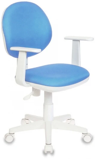 CH-W356AXSN/15-107 Кресло детское Бюрократ CH-W356AXSN голубой 15-107 крестовина пластик пластик белый