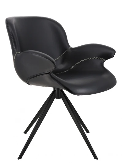 EP Aurora PU Black Обеденное кресло Everprof Aurora Экокожа Черный