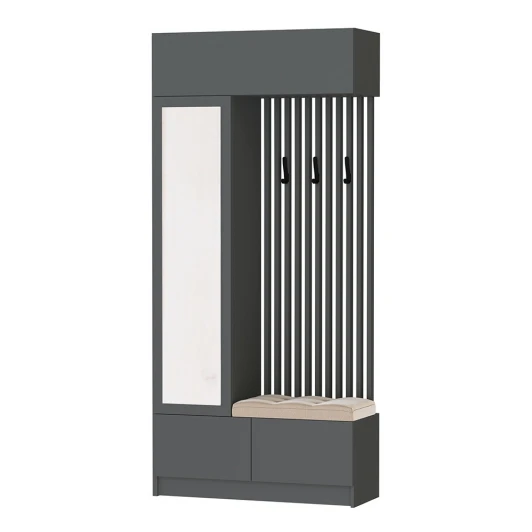 00-00185366 Мини-Прихожая ТЭКС Руэлла, Графит серый