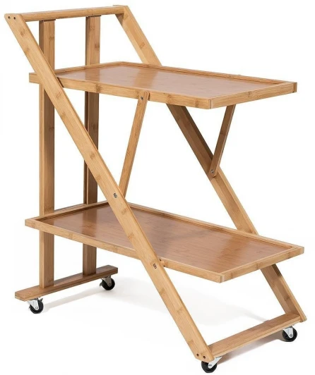 12160 Столик сервировочный (mod. JWFU-3342) натуральный (прессованный бамбук)