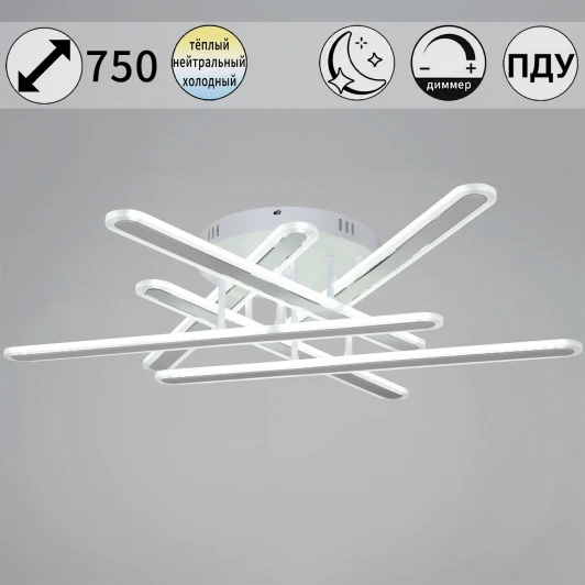 73030-0.3-06 Потолочная люстра светодиодная на штанге с пультом Reluce 73030-0.3-06