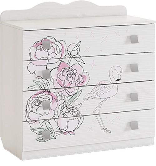 MDF-06.1747 Фэнтези Комод, цвет белый рамух Mebelson (арт.MDF-06.1747)