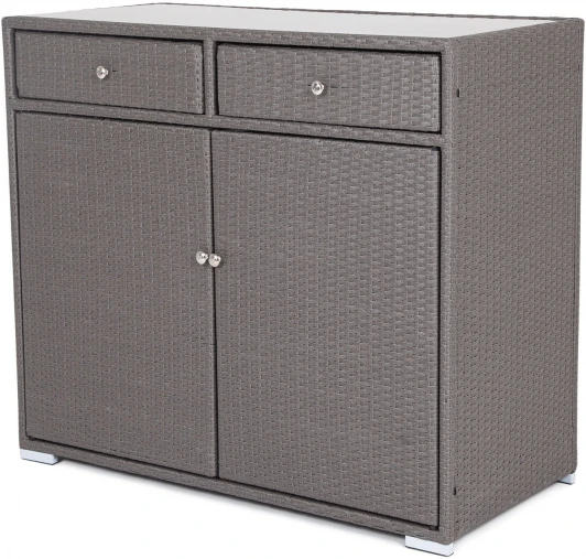 YH-Y275C-1 graphite "Мальта" тумба плетеная из искусственного ротанга, цвет графит 4SIS арт.УТ-00002577