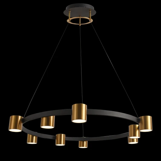LED LAMPS 81129/7C BRASS BLACK Подвесная люстра Natali Kovaltseva Loft Led LAMPS 81129/7C BRASS BLACK