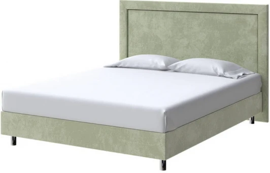 2024978 PROxSON Кровать London Boxspring Standart (Ткань: Велюр Лофти Олива) 200x200