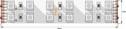 SWG5120-24-28.8-RGB-65 Светодиодная лента SWG SWG5120-24-28.8-RGB-65