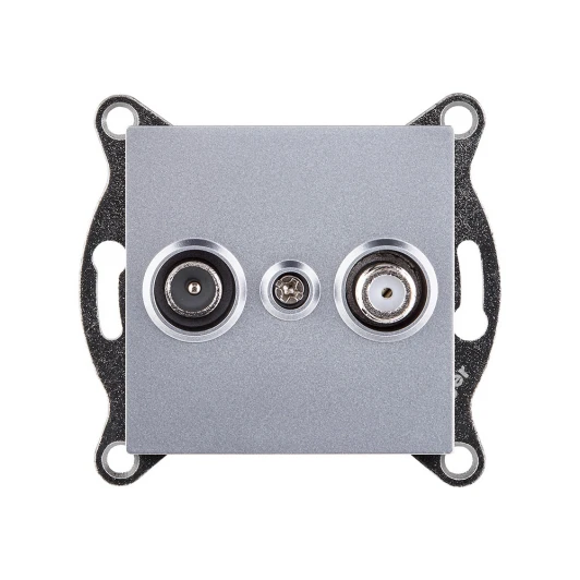 REA-035GY Розетка двойная TV (мама) + спутниковая SAT серый Kollinger REA-035GY для Aspekt, Eleganz, Reflex