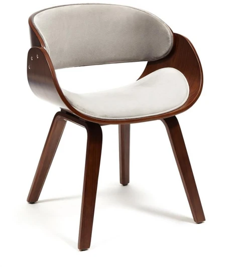 13658 Стул LANDO (mod.8036) орех/серый (дерево / ткань)