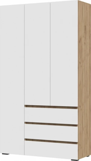 548011 Шкаф Woodville Элла ШК 06 белый / дуб крафт золото арт.548011