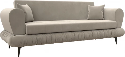 122330 Диван-книжка Лига-045 (Бежевый/Микровельвет) Лига Диванов арт.122330