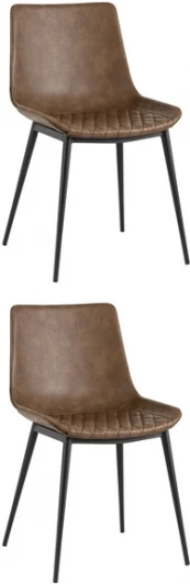УТ000037294 Стул TEXAS экокожа коричневый 2 шт. Stool Group (арт.УТ000037294)