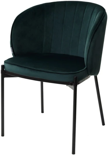 UDCHDC024BLV78 Стул M-City DIANA BLUVEL-78 GREEN, велюр/ черный каркас