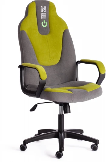 19577 Кресло NEO 2 (22) флок , серый/олива, 29/23 Tetchair 19577