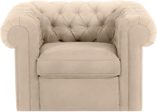 339885 Кресло Chesterfield ОГОГО (арт.339885), (Ткань/Бежевый)