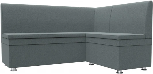 123898 Диван кухонный угловой Уют правый угол (Серый/Рогожка) Лига Диванов арт.123898