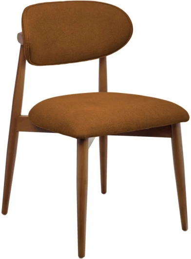 RF 0799 Стул Lucas 3 терракотовый букле с ножками цвета орех Bradexhome арт.RF 0799