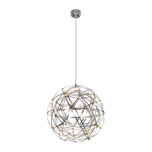 434/1 хром Подвесная люстра Bogate's Plesso 434/1 (LED, 220V, на проводе, шар)