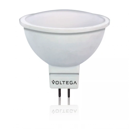 5751 Лампочка светодиодная GU5.3 5W 220V 400 lm 2800K теплый желтый свет Voltega Collection Simple Light 5751