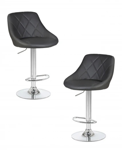 LM-5007-N_CH-M_EL-188-55 Набор 2 шт стул барный DOBRIN LOGAN (серый)