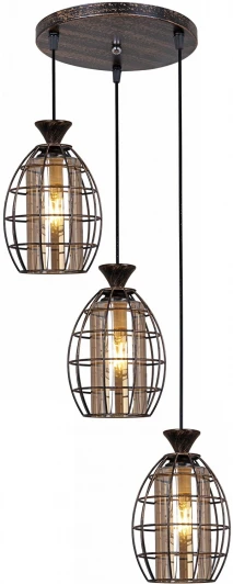 03525-0.4-03 BK+GD Подвесной светильник Reluce 03525-0.4-03 BK+GD (220V, на проводе)