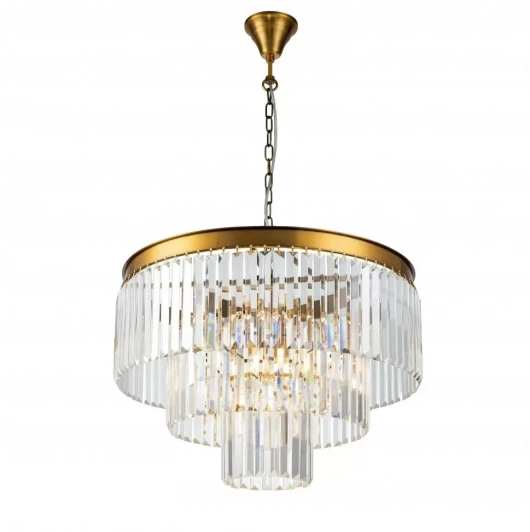 7383/8P BR Подвесная люстра каскадная iLamp Triumph 7383/8P BR (220V, хрусталь, на цепи)