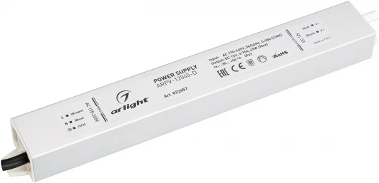 022457 Блок питания ARPV-12045-D (12V, 3.8A, 45W) (IP67 Металл) 022457 Arlight ARPV