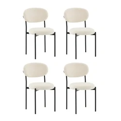 УТ000041544 Стул Бриф DD букле молочный 4 шт. Stool Group арт.УТ000041544