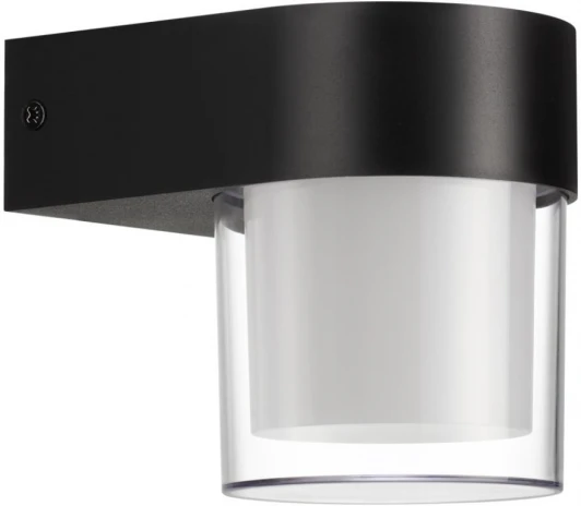 359297 Настенный светильник уличный Novotech Opal 359297 STREET черный IP65 LED 5W 4000K 220V (круглые)