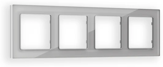 AF330404 Рамка Ambrella Volt ALFA Platos (Серебро Стекло органическое) 4-ая AF330404