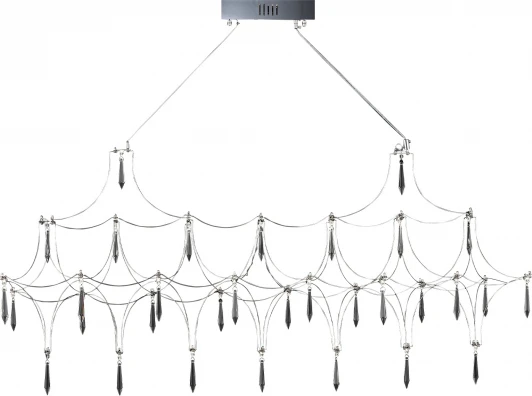 SL6603.103.17 Подвесная люстра светодиодная ST Luce Gravetta SL6603.103.17 Хром/Прозрачный LED 1*17W 4000K (220V, на тросе)