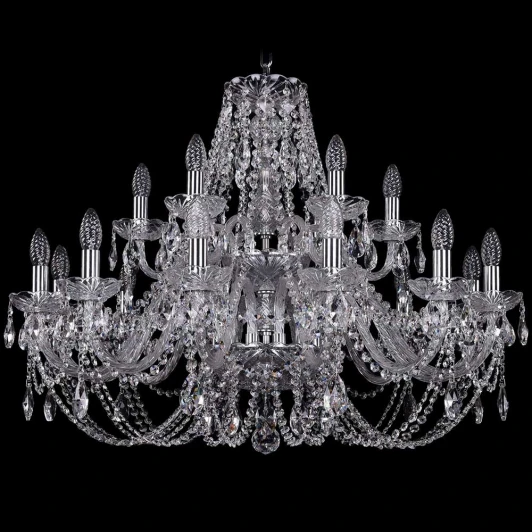 1406/12+6/300/2d/Ni Подвесная люстра Bohemia 1406 1406/12+6/300/2d/Ni