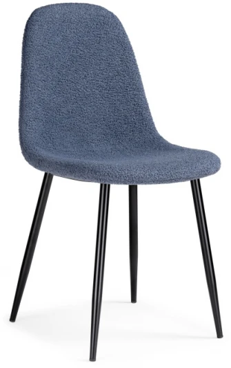 15421 Стул Woodville на металлокаркасе Lilu dark blue / black 15421