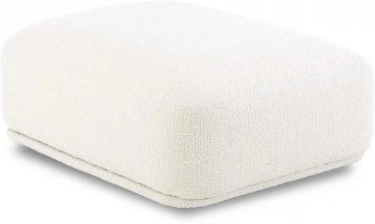 855377 Пуф прямоугольный Fabro ОГОГО (арт.855377), (Ткань,Букле/Белый)