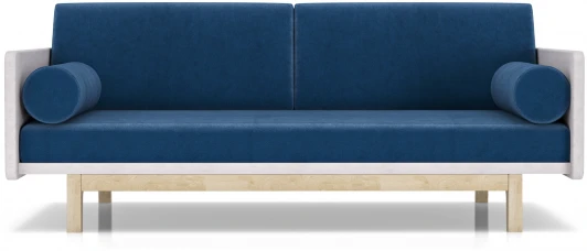 19228 Диван Arsko Двалин беленый дуб синий велюр