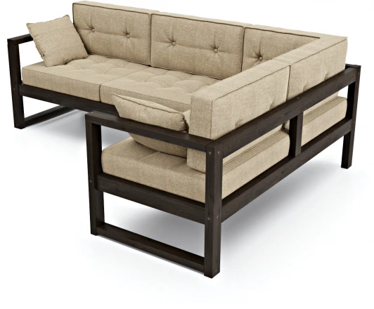 19703 Диван Arsko Астер У венге бежевая рогожка