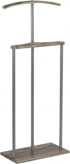 007470 Вешалка костюмная Дэви 5 металлик/дуб крымский состаренный от фабрики Mebelik