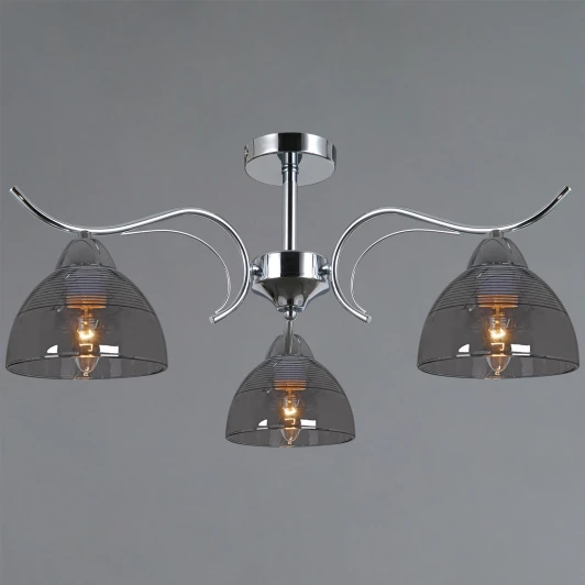 IL0733-3ASQ-25 CR AREZZO Потолочная люстра на штанге ILLUMICO IL0733-3ASQ-25 CR AREZZO (220V)
